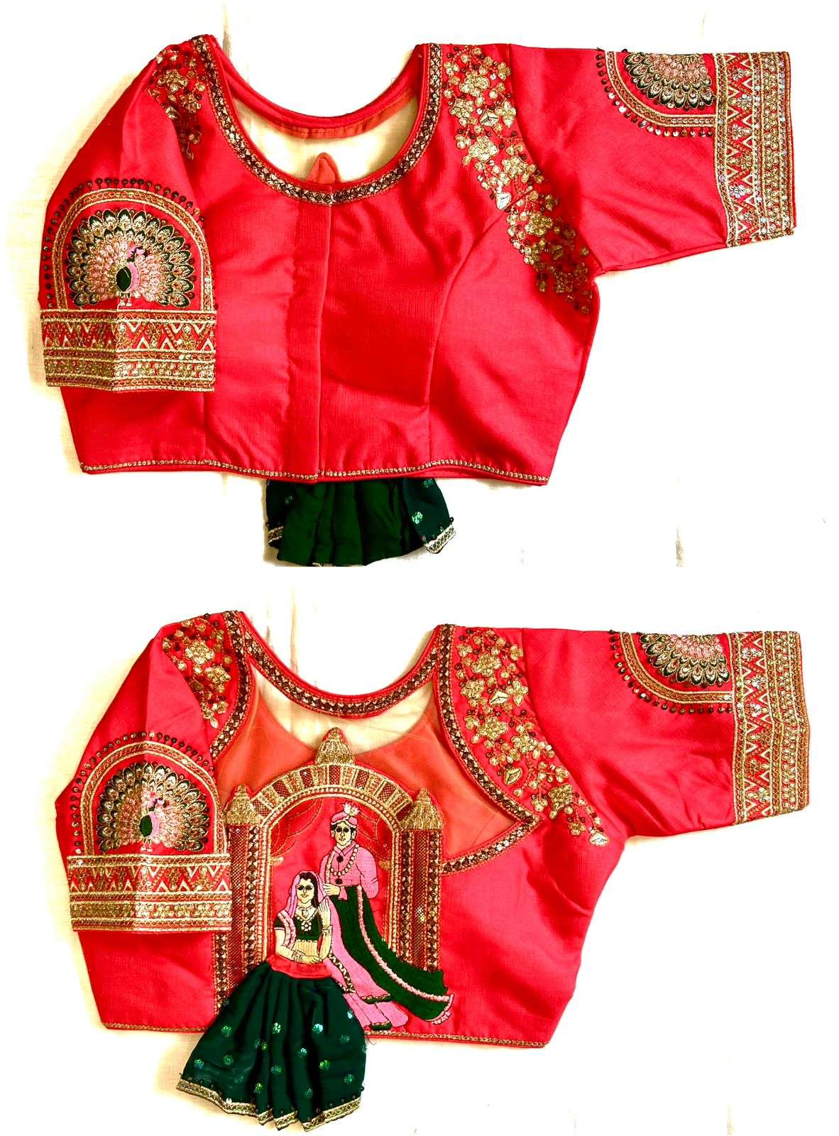 SILK EMBROIDARY BLOUSE..